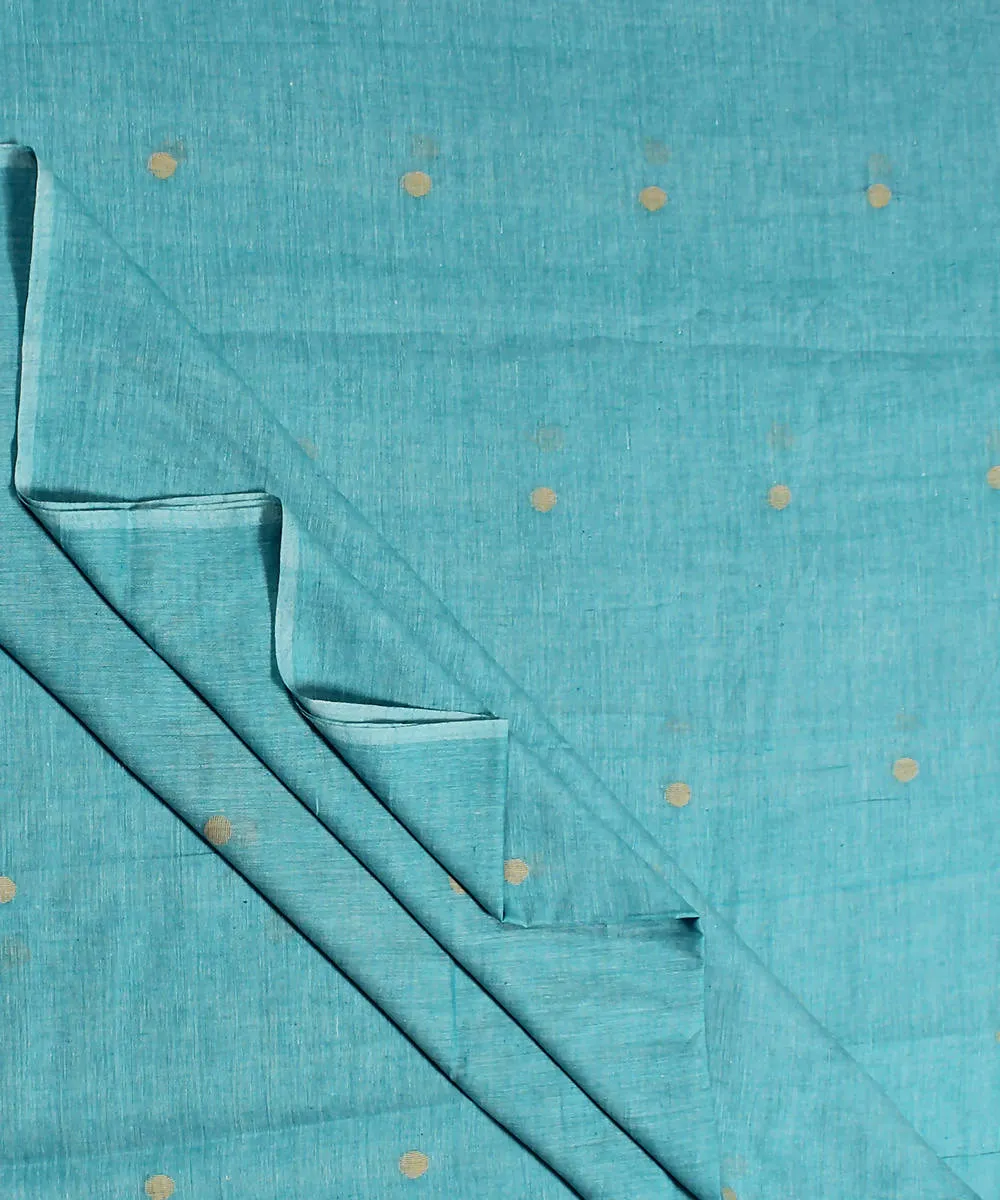 0.56m Muslin jamdani light blue handloom fabric