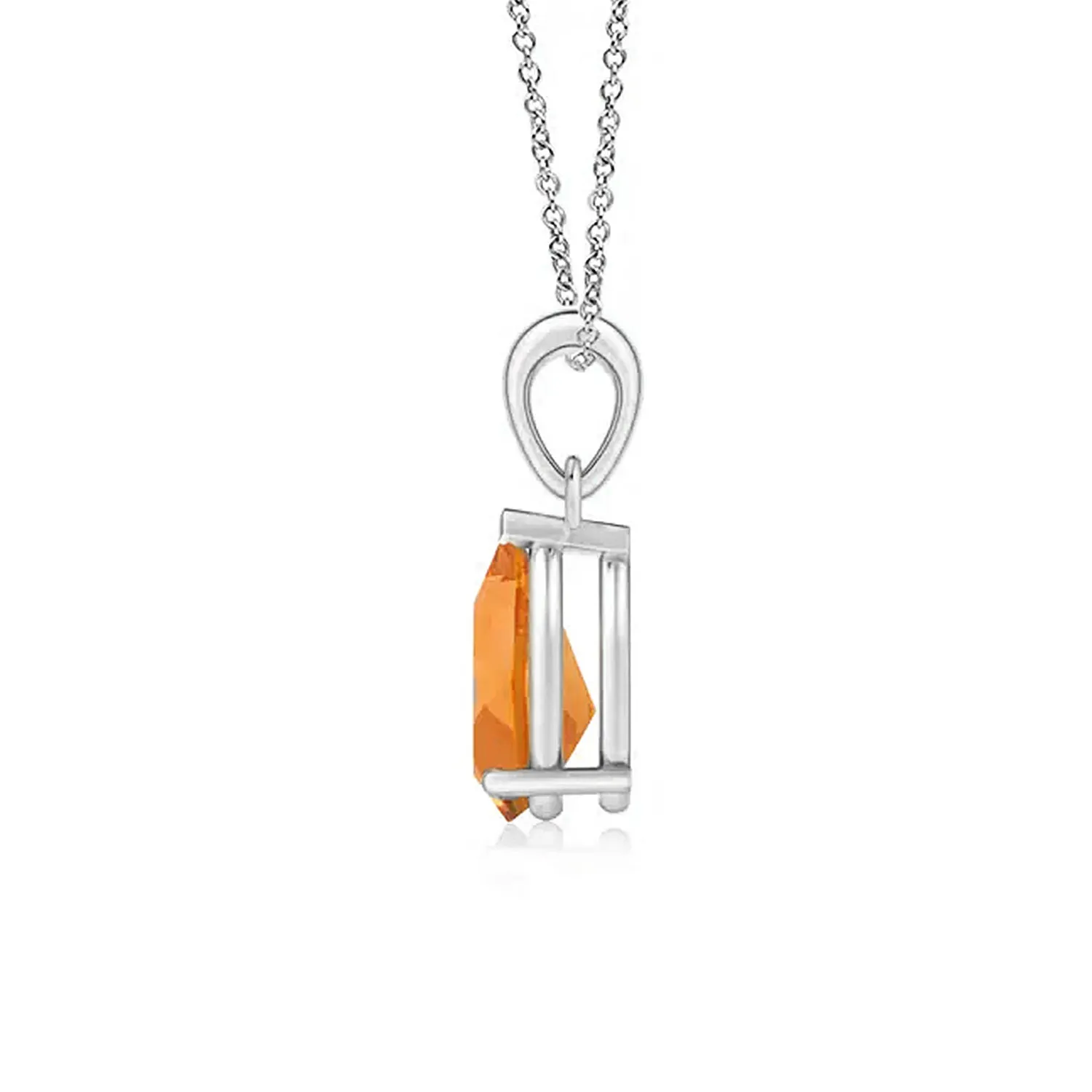 1 CT. Pear Shape Citrine Solitaire Pendant