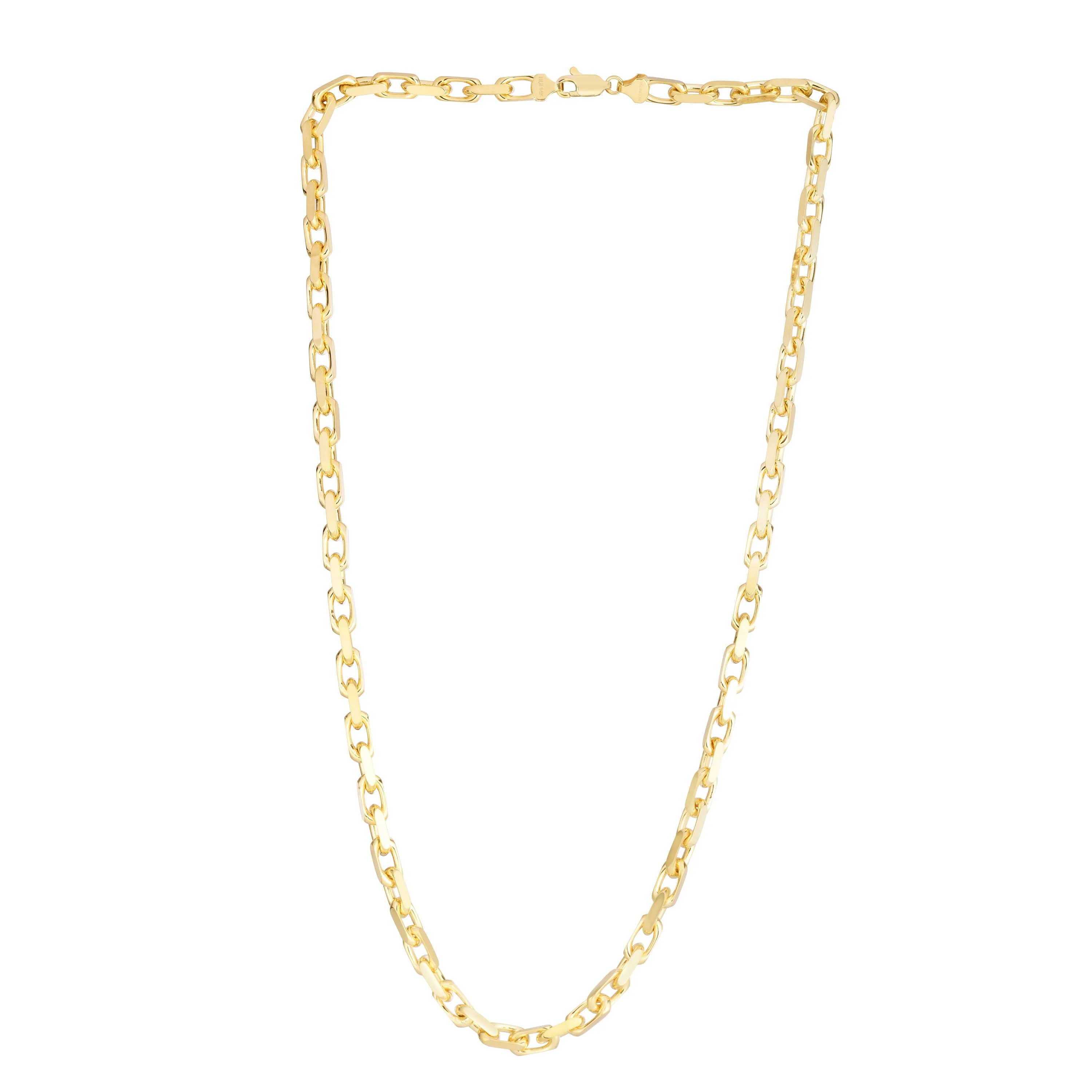 14K 4.8mm French Cable Chain