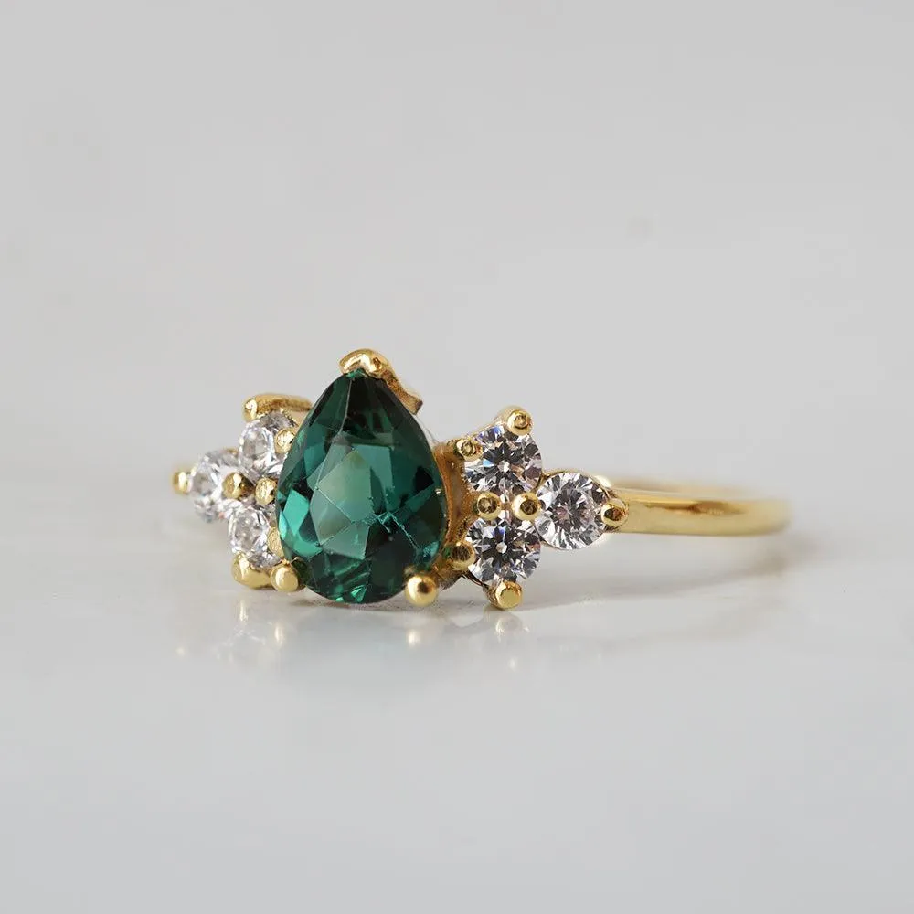 14K Forest Tourmaline Classic Ring