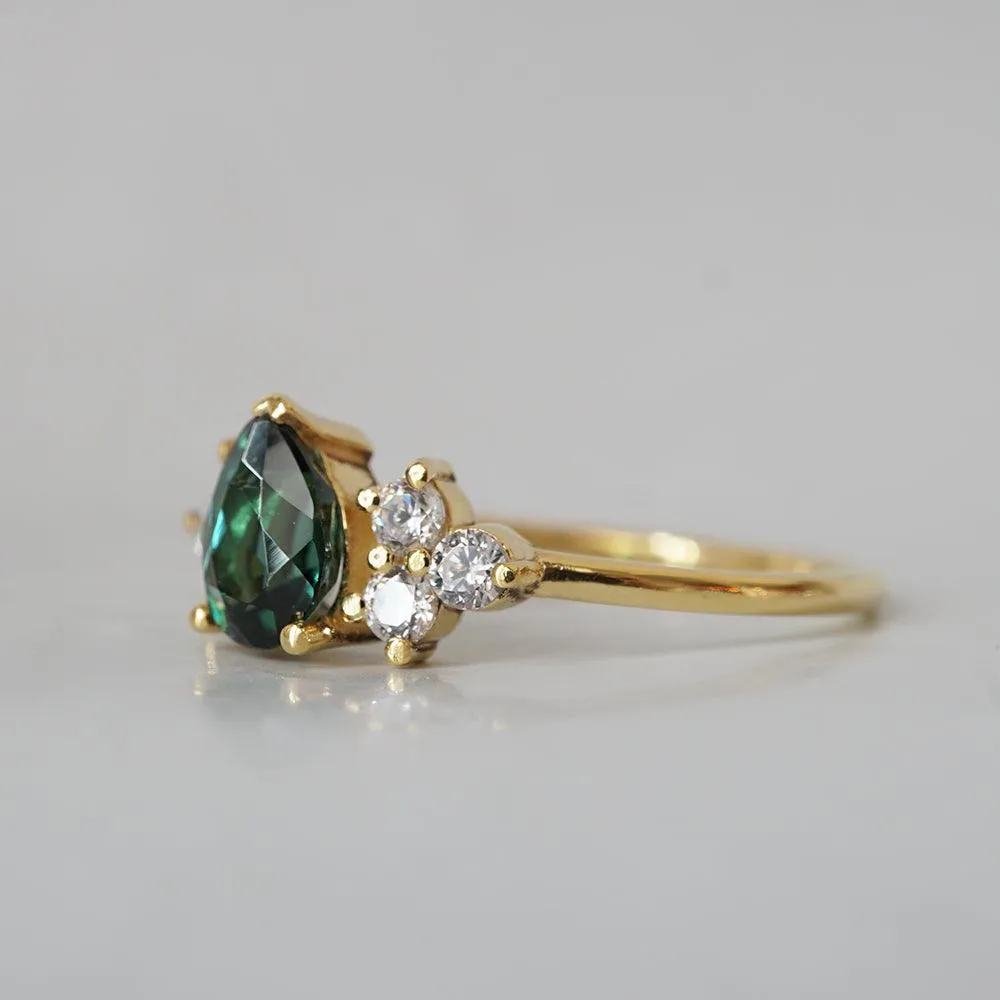 14K Forest Tourmaline Classic Ring