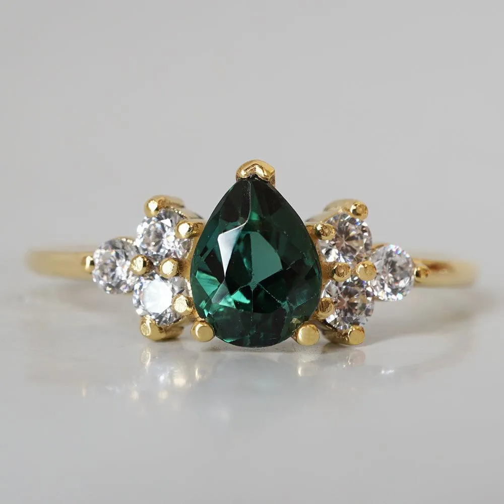 14K Forest Tourmaline Classic Ring