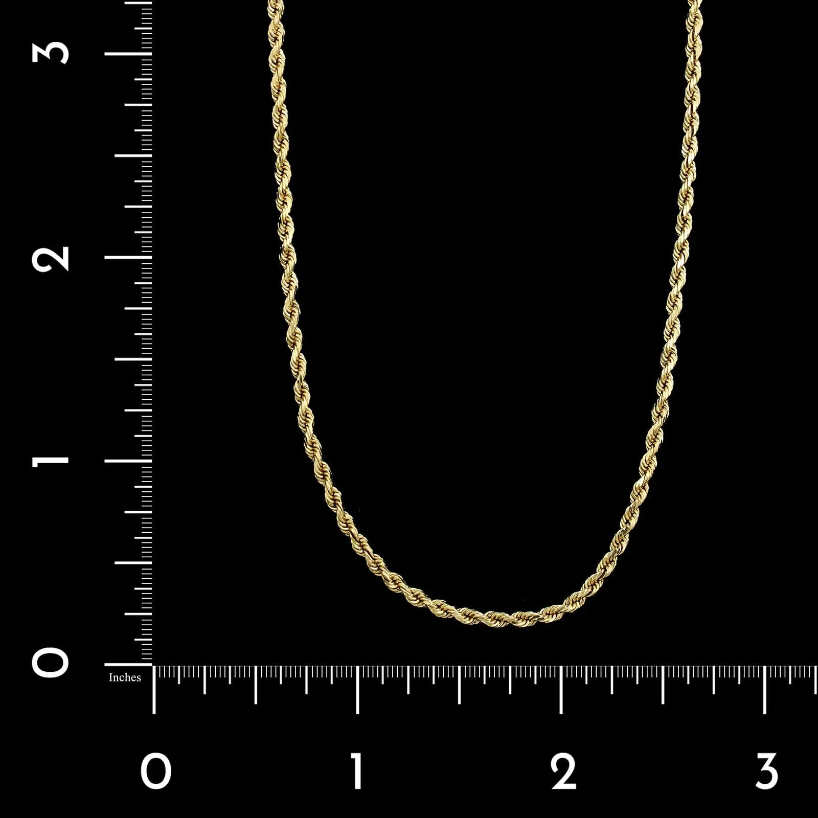 14K Yellow Gold Estate Rope Chain