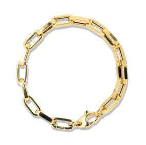 18k Box Link Bracelet