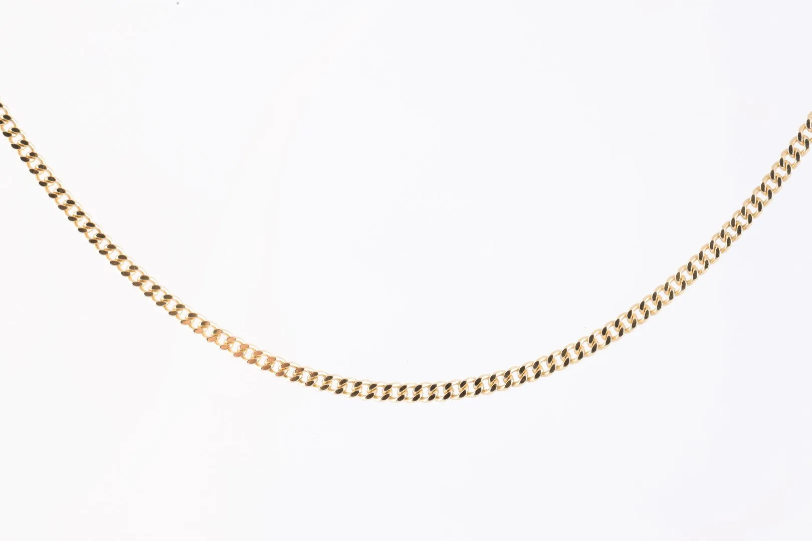 18" 14k Yellow Gold Curb Chain (6.62g.)