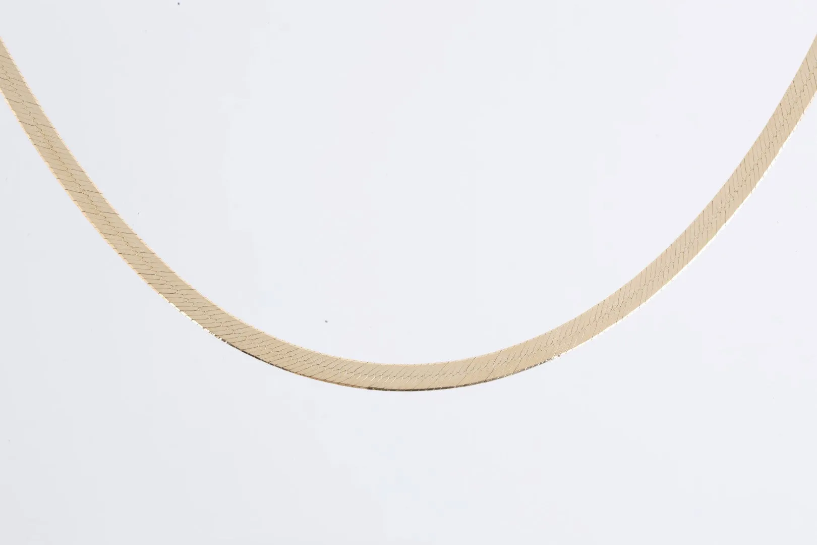 20" 14k Yellow Gold Herringbone Chain (6.17g.)