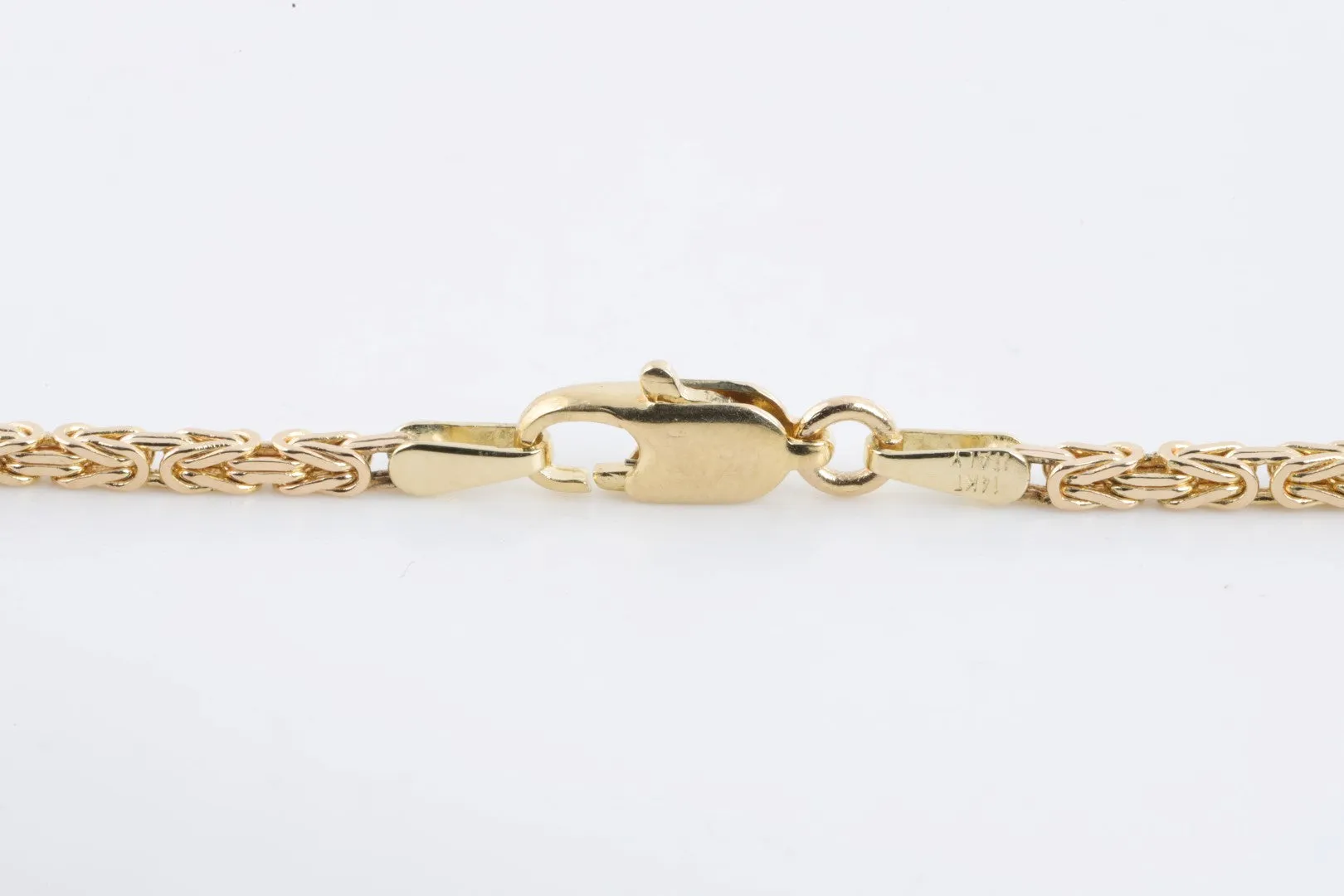 24" 14k Yellow Gold Byzantine Chain (13.82g.)