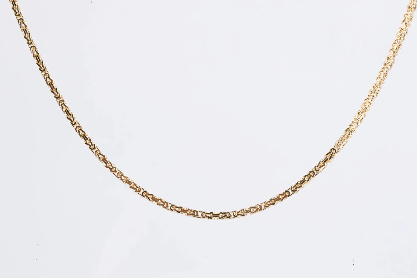 24" 14k Yellow Gold Byzantine Chain (13.82g.)