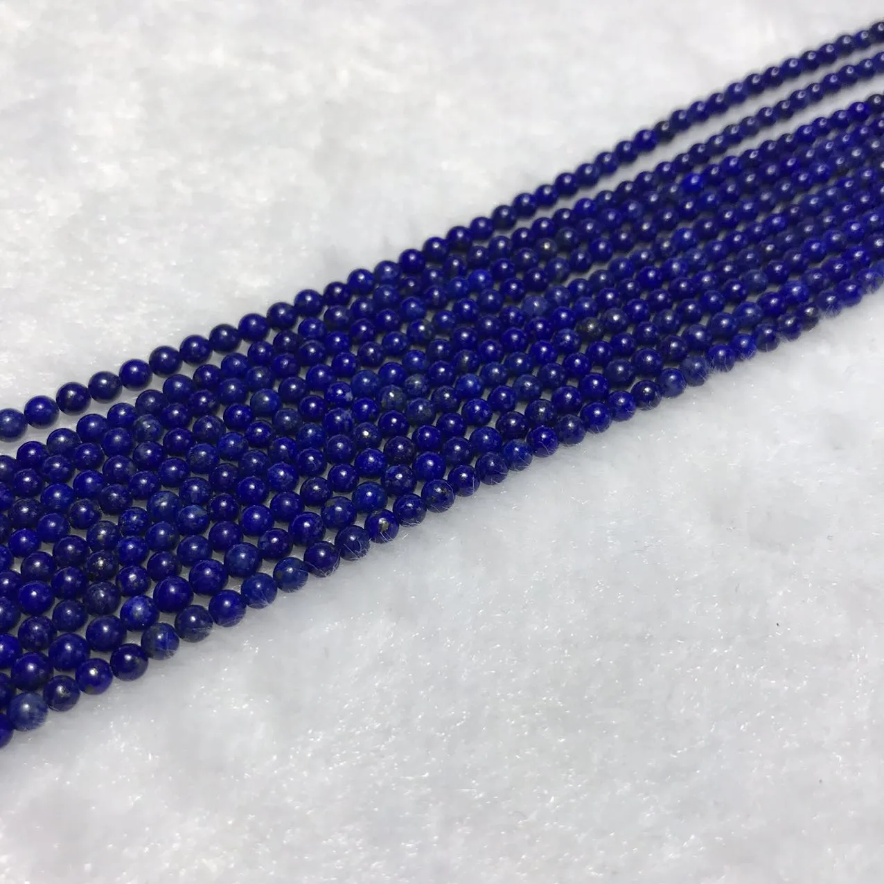 3.2mm Small Beads Natural Lapis Lazuli Round Bead Strands DIY Jewelry Findings