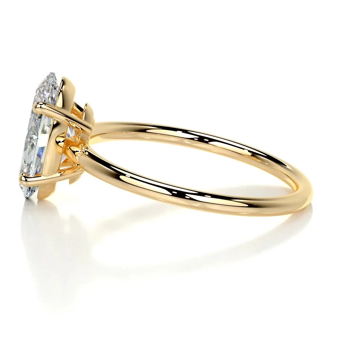 Adaline Diamond Engagement Ring   (1.5 Carat) -18K Yellow Gold (RTS)