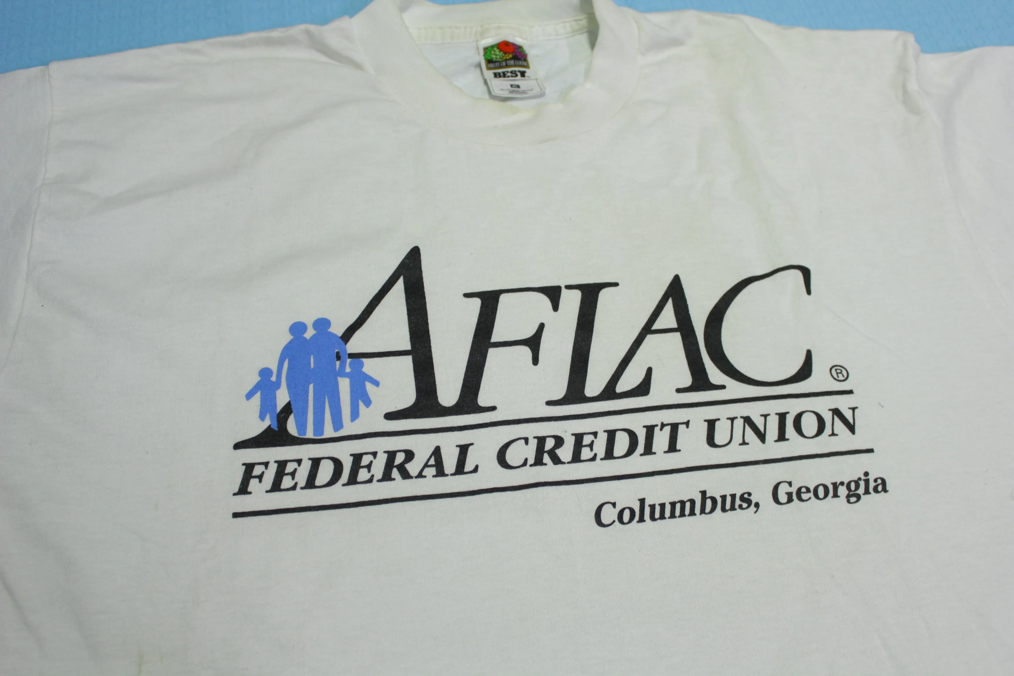 AFLAC Federal Credit Union Columbus Georgia Vintage 90's USA Single Stitch FOTL T-Shirt