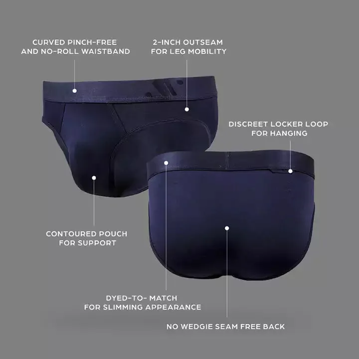 ALPHX Comfort Class Brief - Modern Fit - Maritime Navy Blue | ALPHX.com