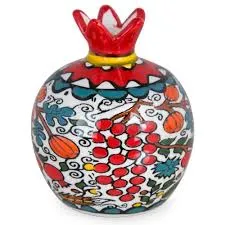 Armenian Ceramic Pomegranate Home Blessing. Bluenoemi Judaica Gifts