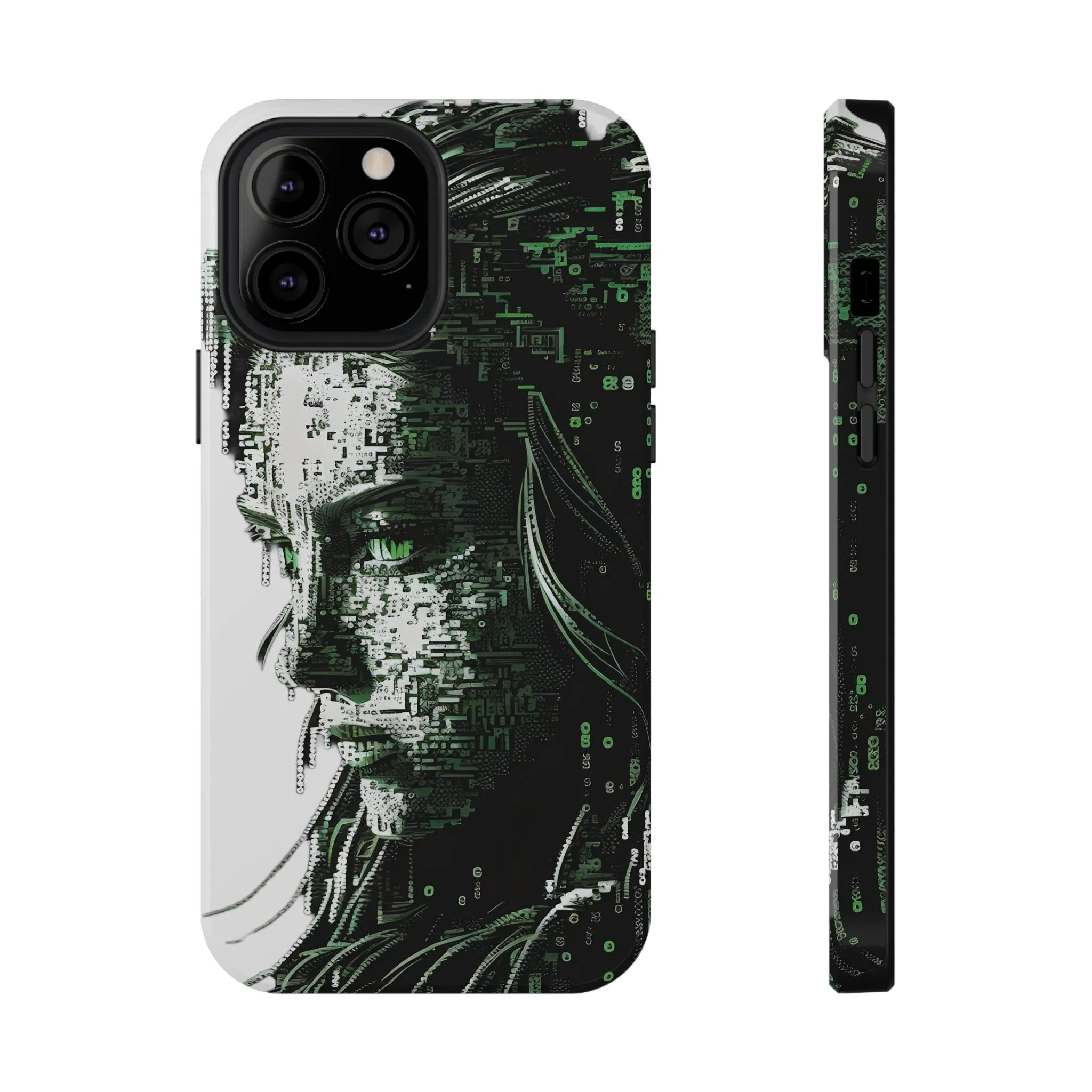 Artificial Intelligence AI Phone Case - Digital / Ansi / Ascii / the Matrix / AI / Lucy Woman - Samsung and Iphone