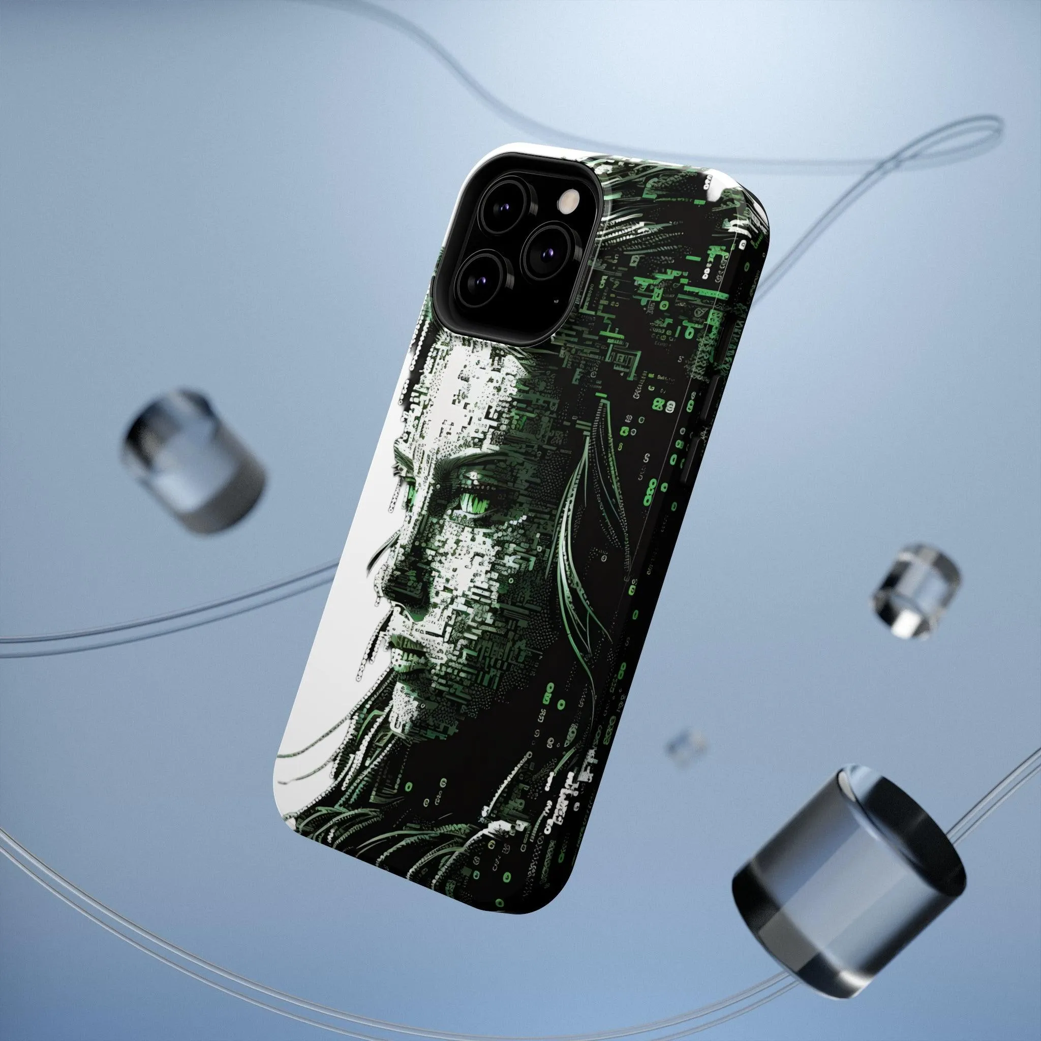 Artificial Intelligence AI Phone Case - Digital / Ansi / Ascii / the Matrix / AI / Lucy Woman - Samsung and Iphone