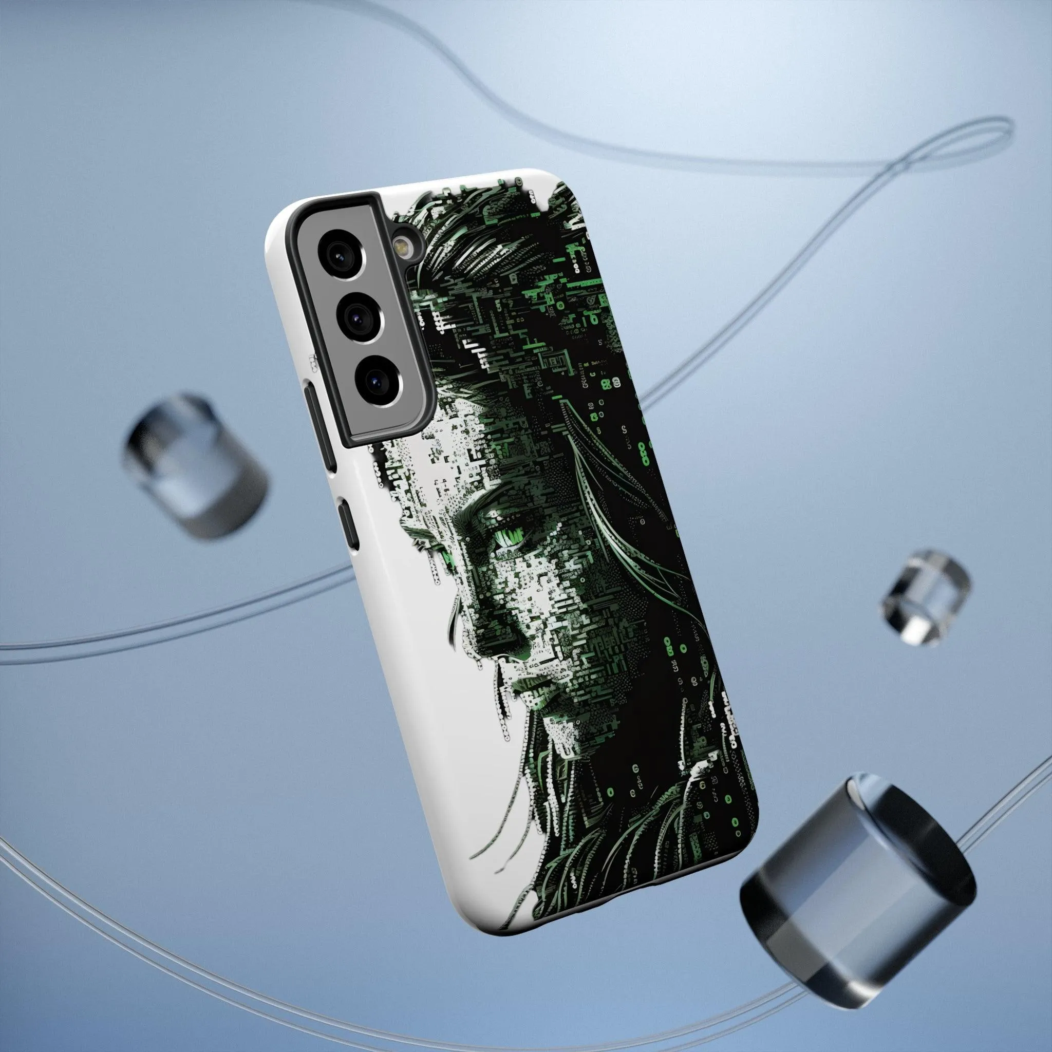 Artificial Intelligence AI Phone Case - Digital / Ansi / Ascii / the Matrix / AI / Lucy Woman - Samsung and Iphone