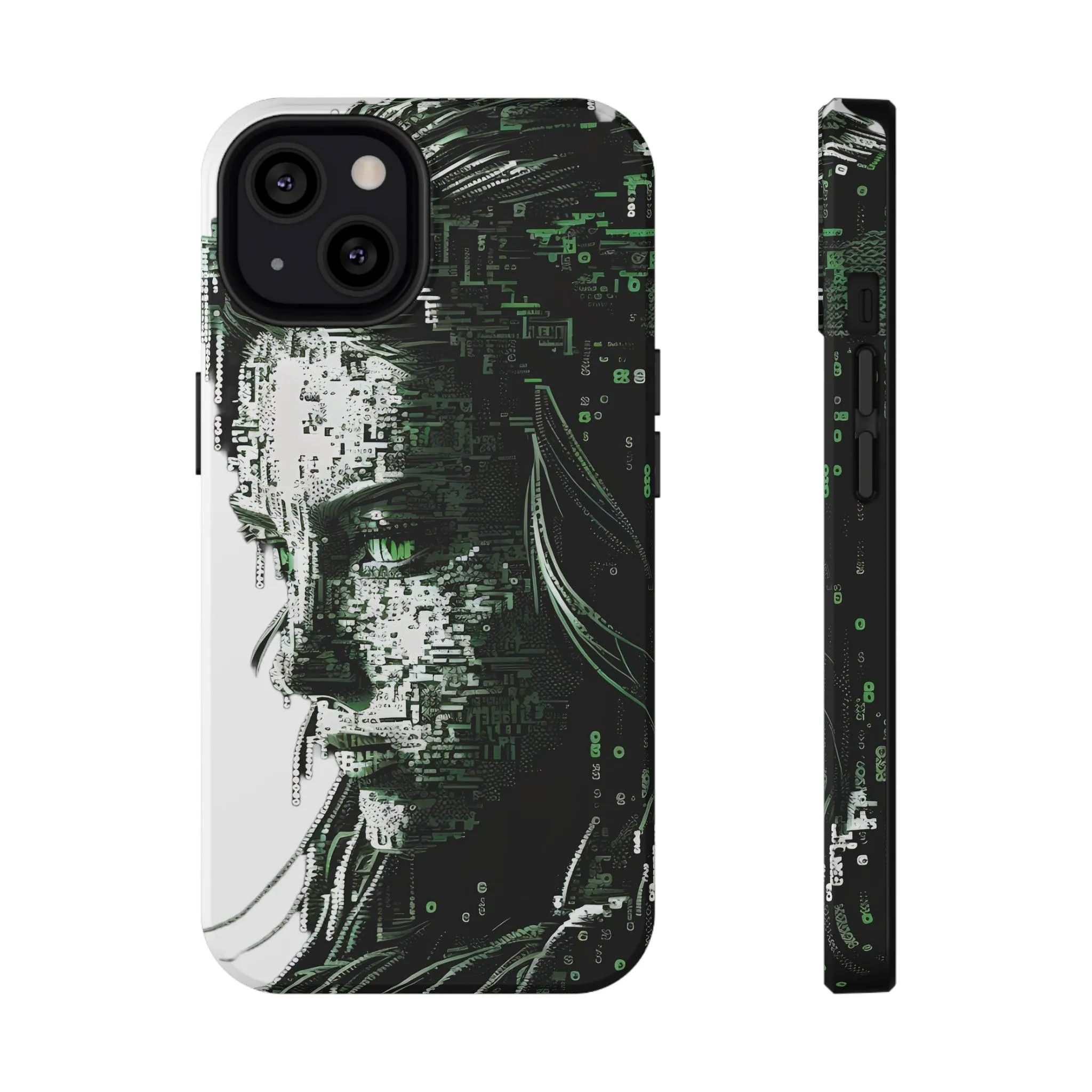 Artificial Intelligence AI Phone Case - Digital / Ansi / Ascii / the Matrix / AI / Lucy Woman - Samsung and Iphone