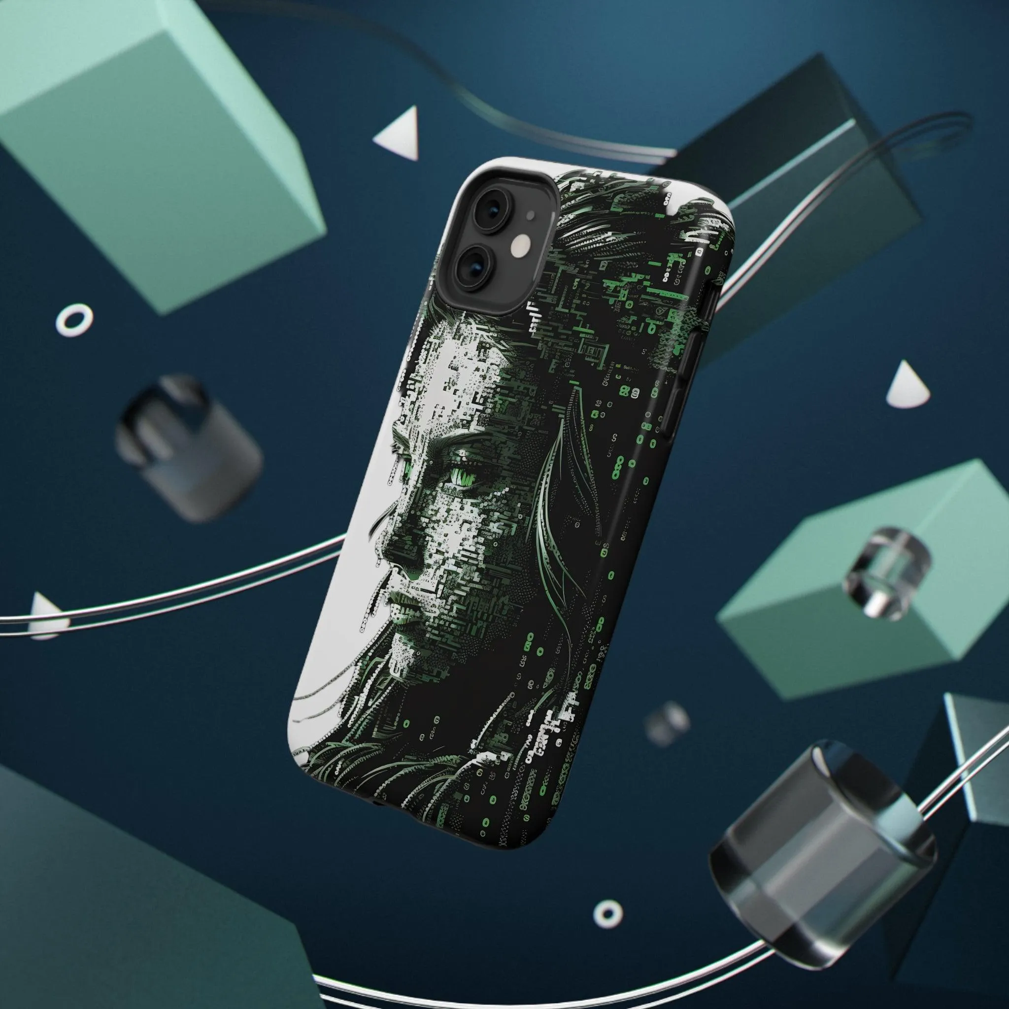 Artificial Intelligence AI Phone Case - Digital / Ansi / Ascii / the Matrix / AI / Lucy Woman - Samsung and Iphone