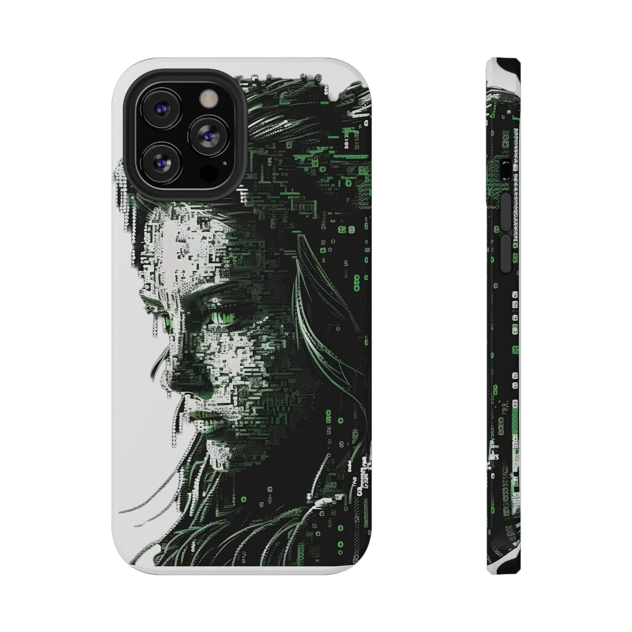 Artificial Intelligence AI Phone Case - Digital / Ansi / Ascii / the Matrix / AI / Lucy Woman - Samsung and Iphone