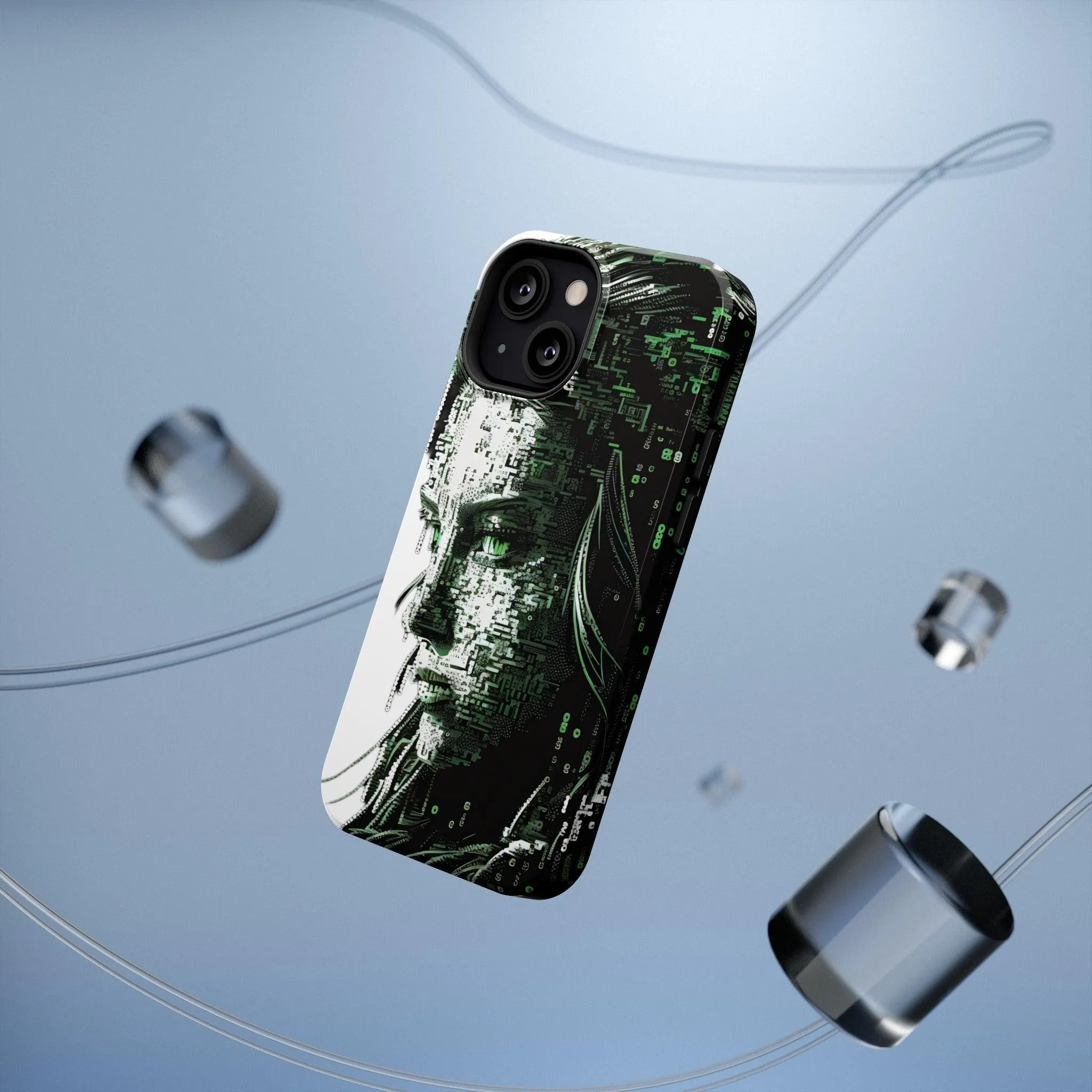 Artificial Intelligence AI Phone Case - Digital / Ansi / Ascii / the Matrix / AI / Lucy Woman - Samsung and Iphone