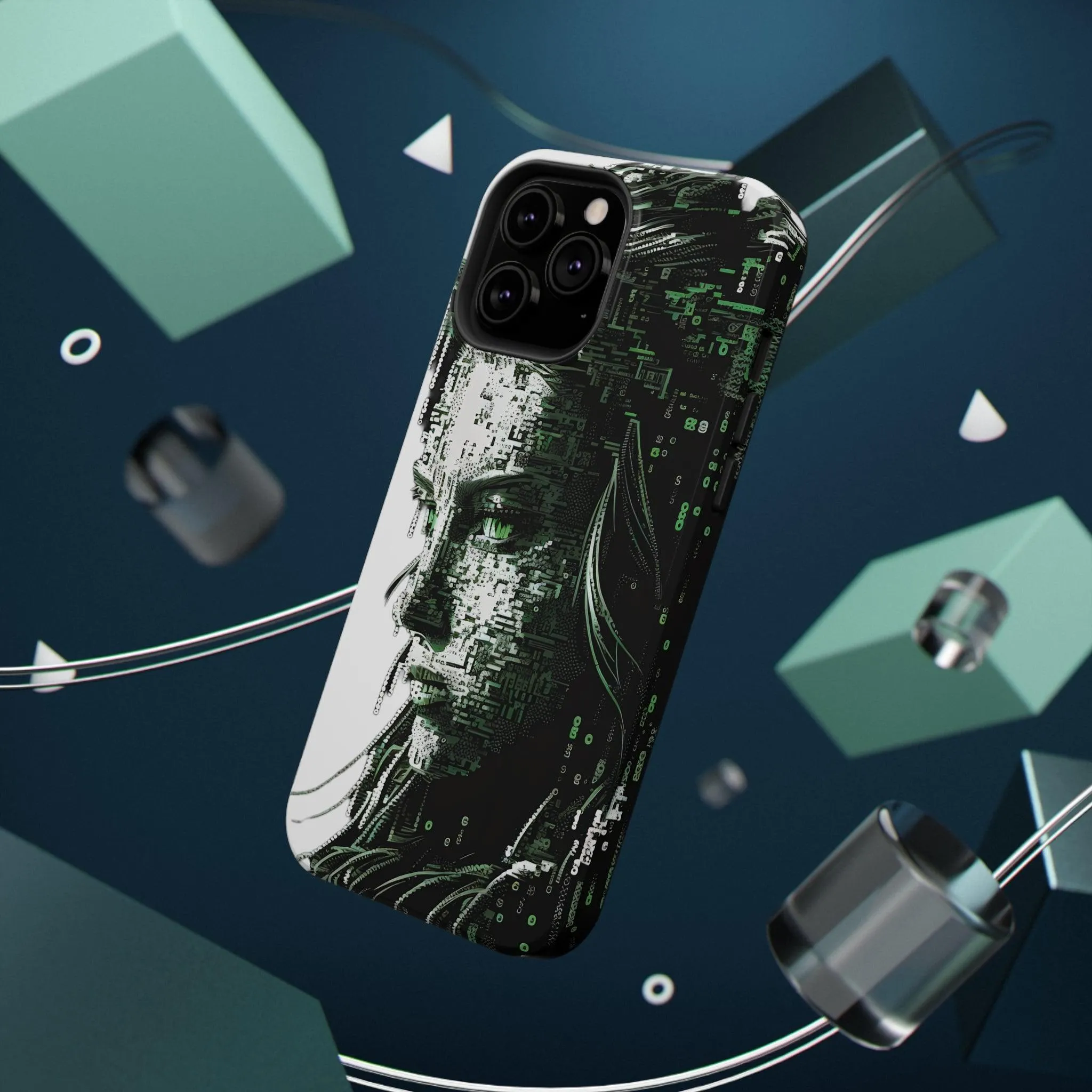 Artificial Intelligence AI Phone Case - Digital / Ansi / Ascii / the Matrix / AI / Lucy Woman - Samsung and Iphone