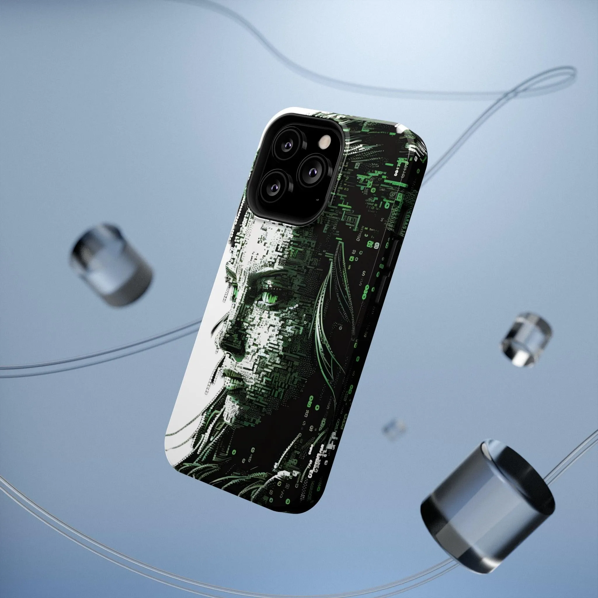 Artificial Intelligence AI Phone Case - Digital / Ansi / Ascii / the Matrix / AI / Lucy Woman - Samsung and Iphone