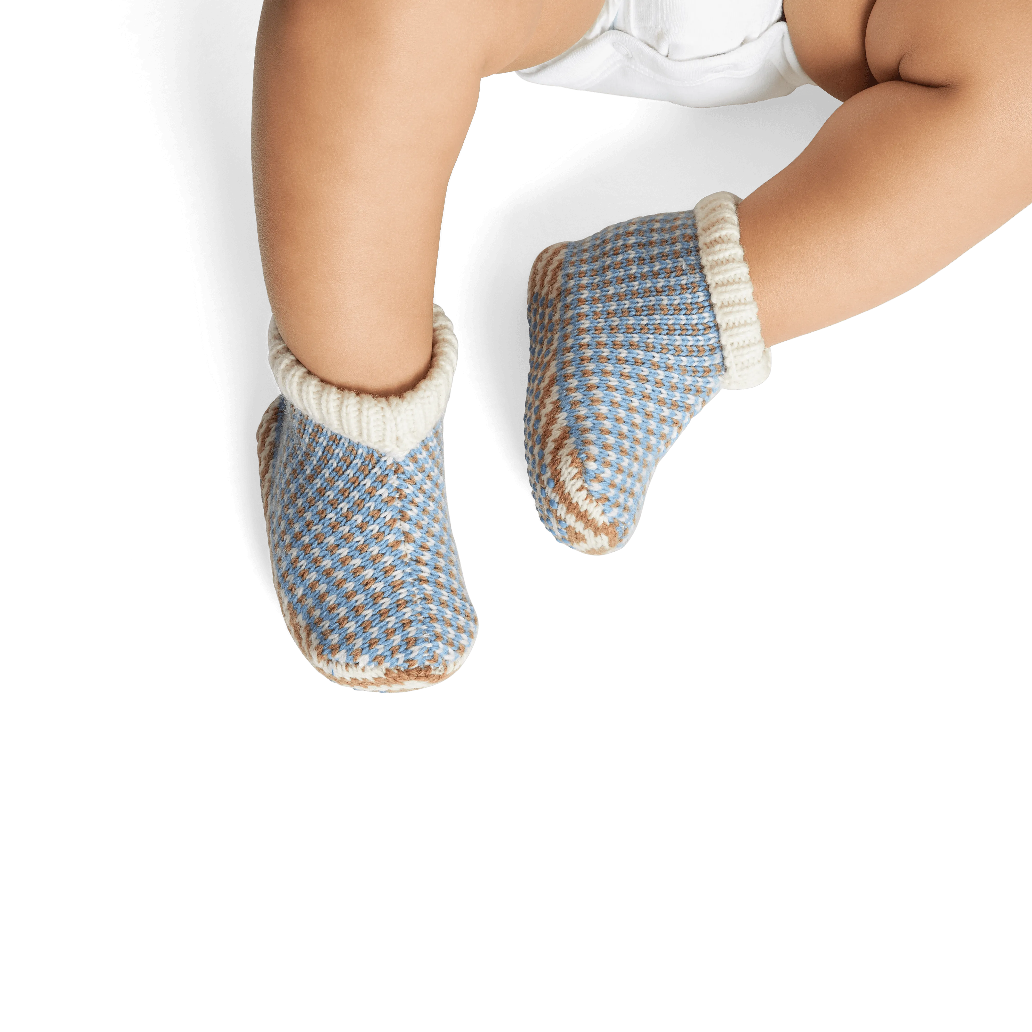 Baby Gripper Slipper Birdseye - Double Cushion