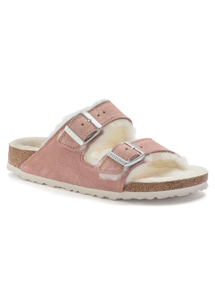 Birkenstock Arizona Shearling Suede 1023258 Pink Clay