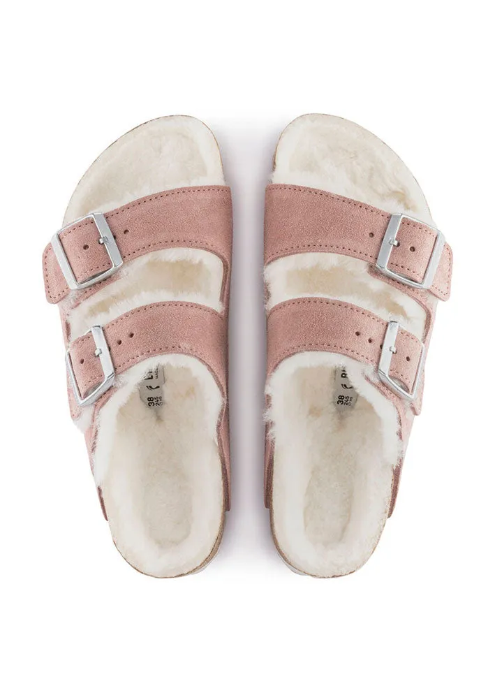 Birkenstock Arizona Shearling Suede 1023258 Pink Clay