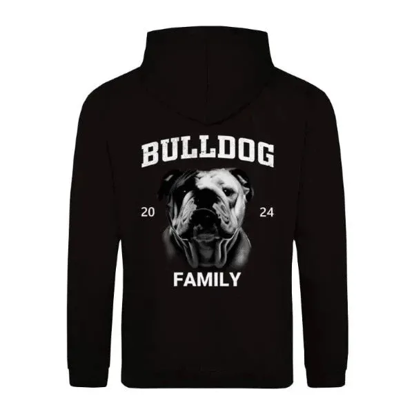 Bulldogs Classic Zipper Hoodie Unisex Front Rückendruck/Bulldog Family 2024