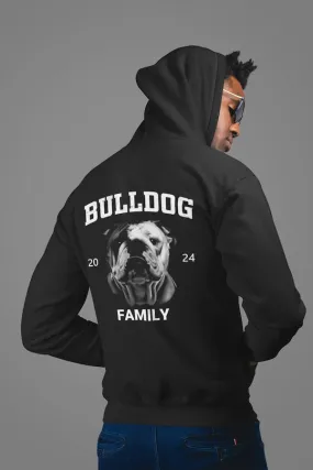 Bulldogs Classic Zipper Hoodie Unisex Front Rückendruck/Bulldog Family 2024