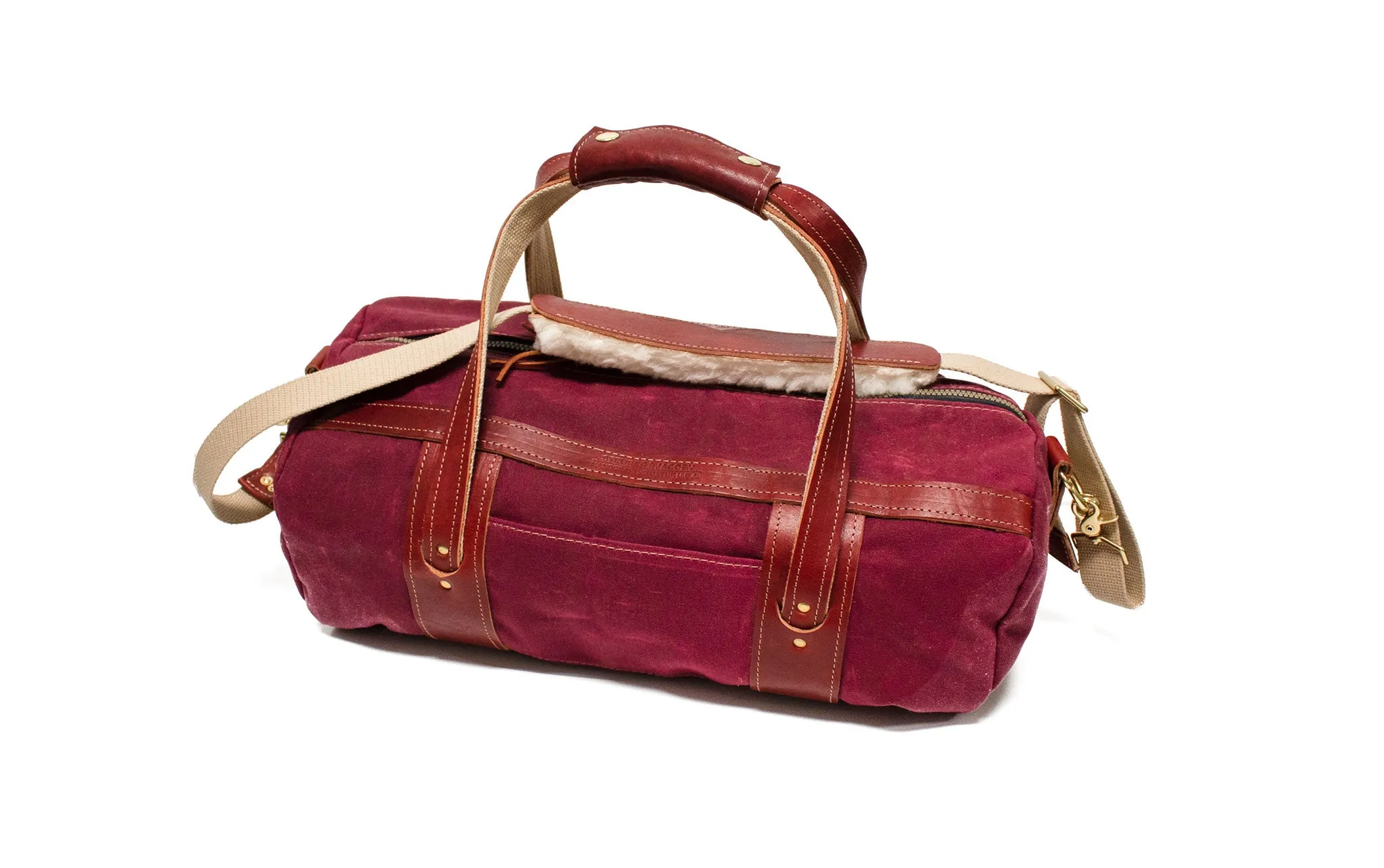 Burgundy Club Duffel Bag