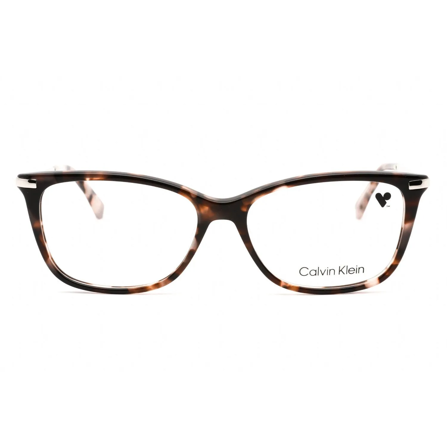 Calvin Klein CK22501 Eyeglasses Rose Tortoise / Clear Lens