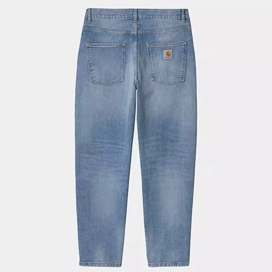 CARHARTT WIP Newel Pant Blue Light Used Washed