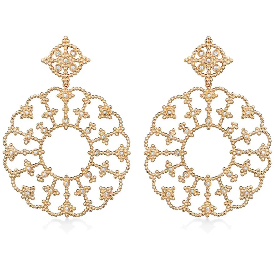 Carla Amorim - Me Leva - Drop Earrings with Diamonds, 18k Yellow Gold