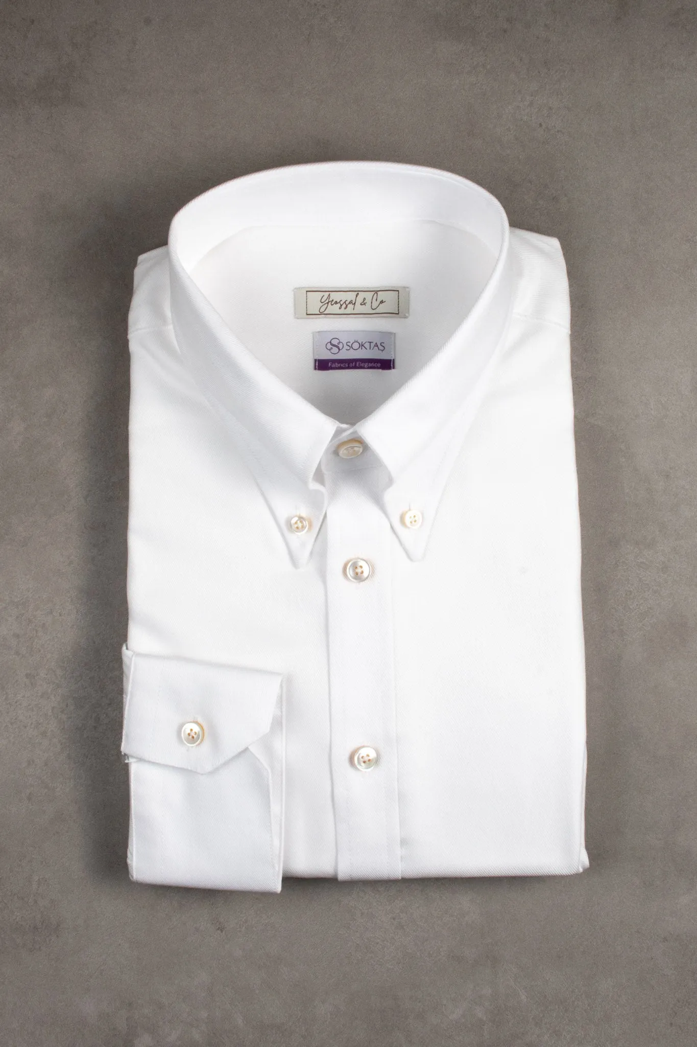 Chelsea White Twill Custom Shirt