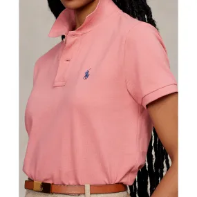 Classic Fit Mesh Polo - Coral