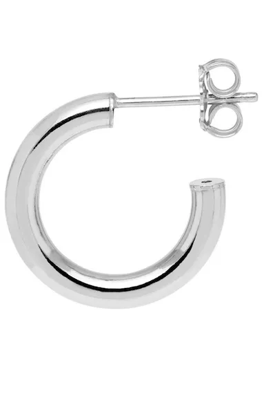 Classic, 'Shiny Tube' Hoop Earrings