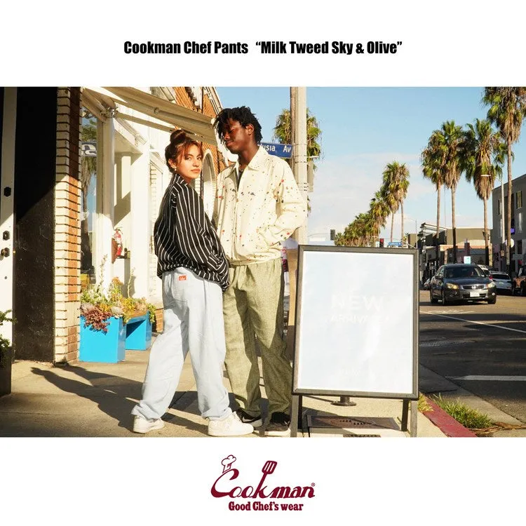 Cookman Chef Pants - Milk Tweed : Olive