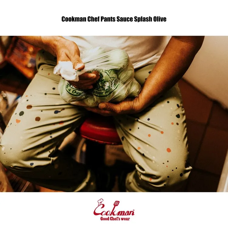 Cookman Chef Pants - Sauce Splash : Olive