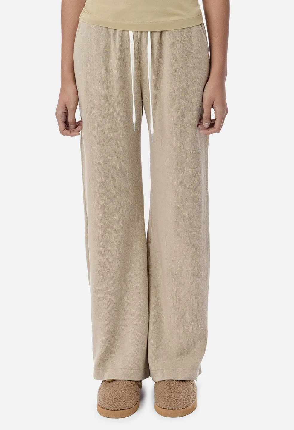 Cotton Corduroy Sweatpants / Linen