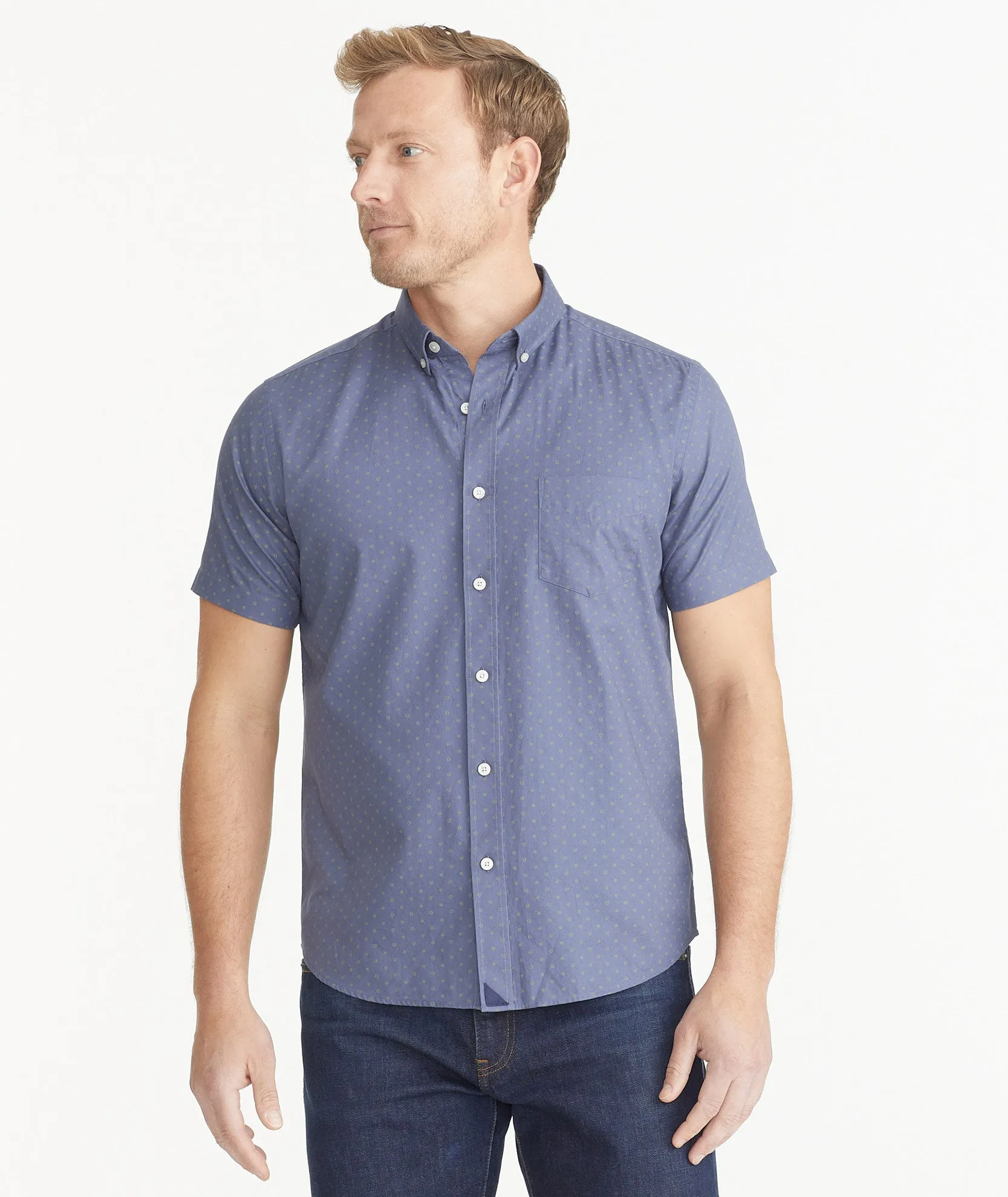 Cotton Short-Sleeve Sinclar Shirt