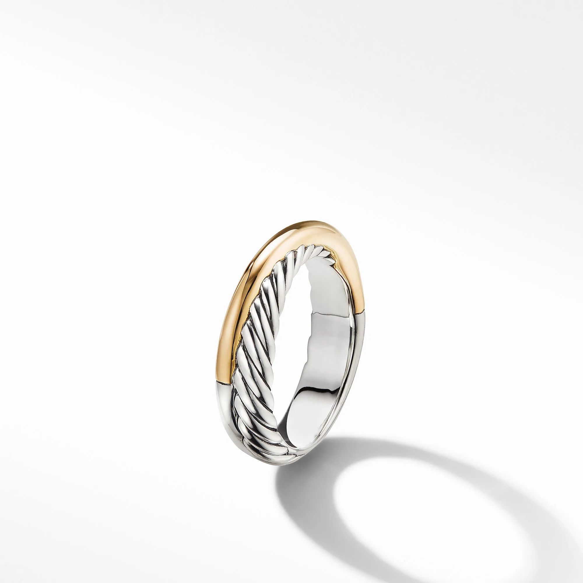 David Yurman Crossover Ring with 18K Yellow Gold 5MM