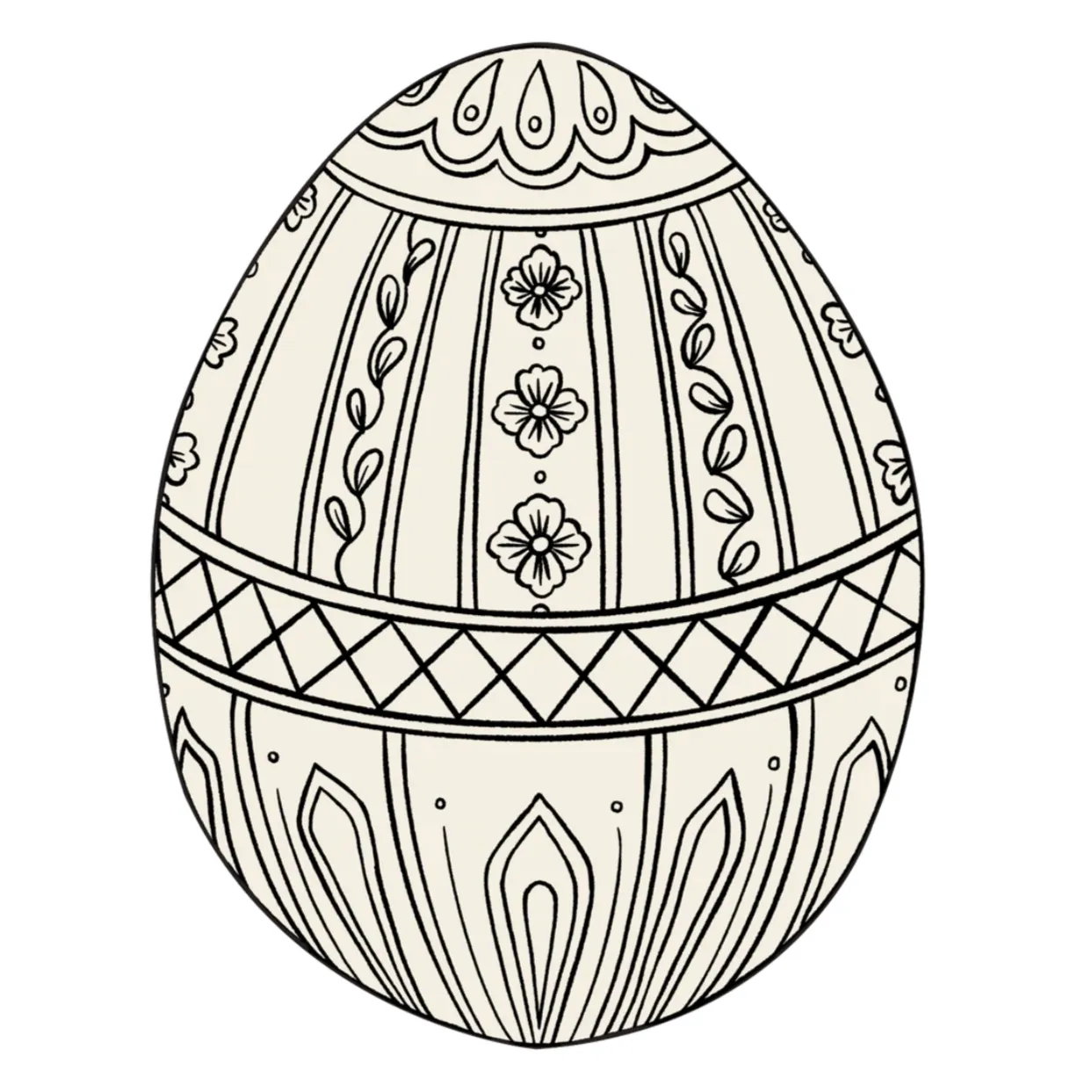 Die-Cut Coloring Easter Egg Placemat - Set of 12