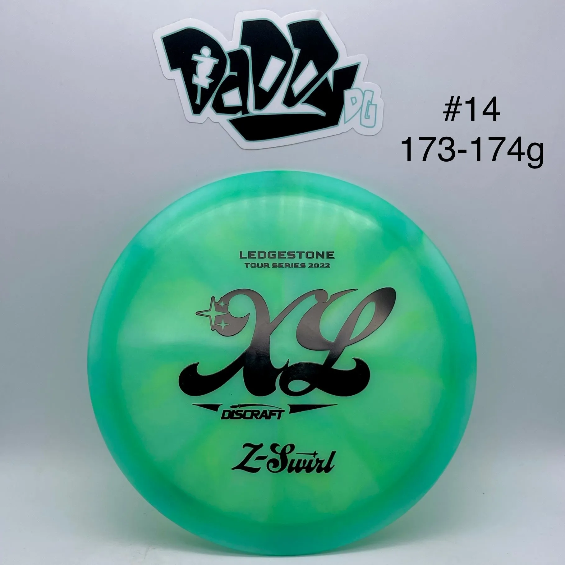 Discraft Z Swirl XL Ultra Long Control Driver with 2022 Ledgestone Stamp