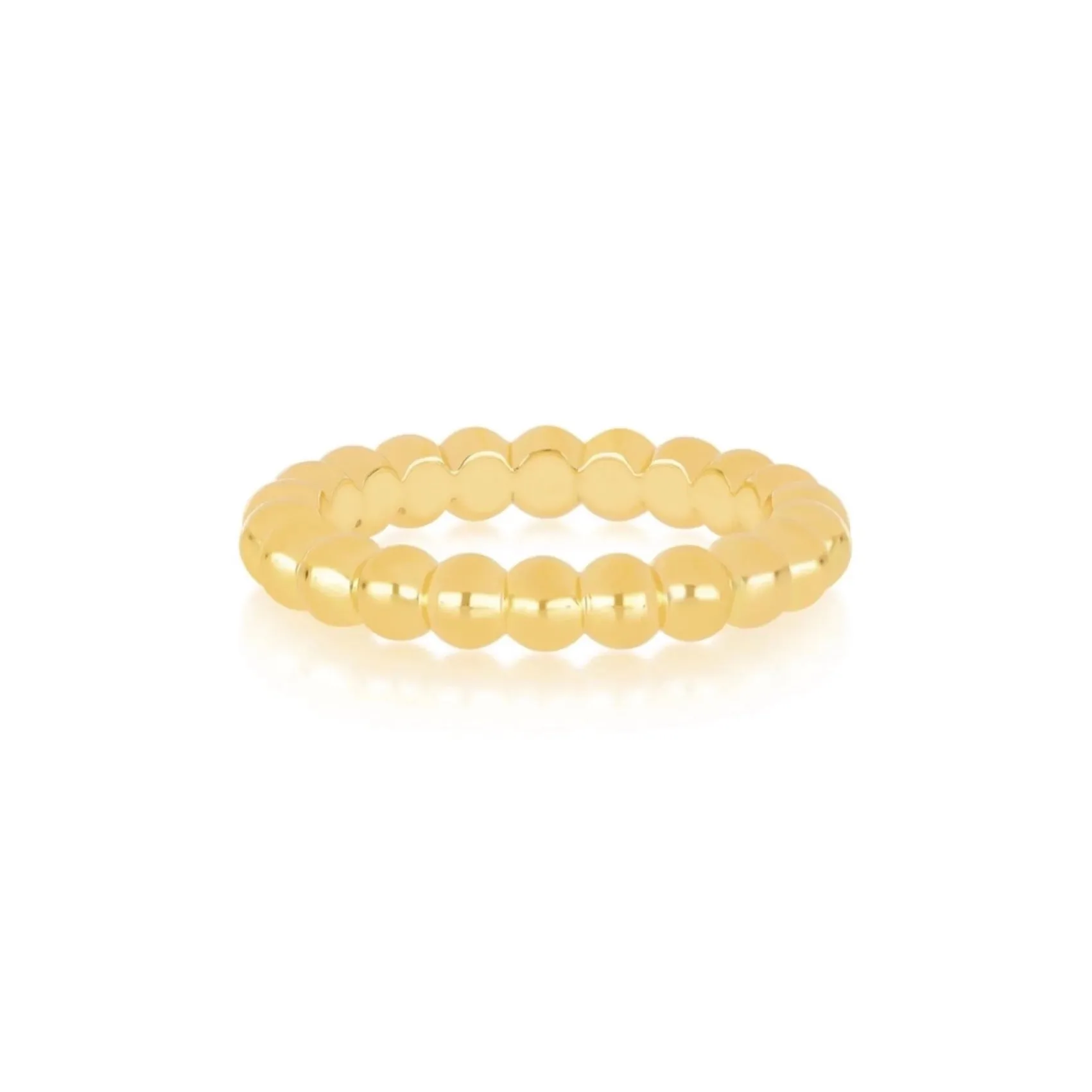 EF Collection - Gold Mini Ball Stack Ring, Yellow Gold