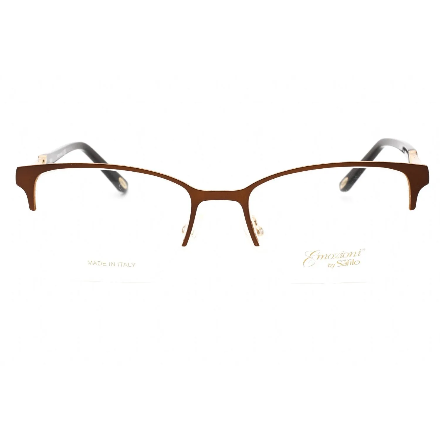 Emozioni EM 4396 Eyeglasses Brown Gold/Clear demo lens