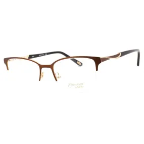 Emozioni EM 4396 Eyeglasses Brown Gold/Clear demo lens