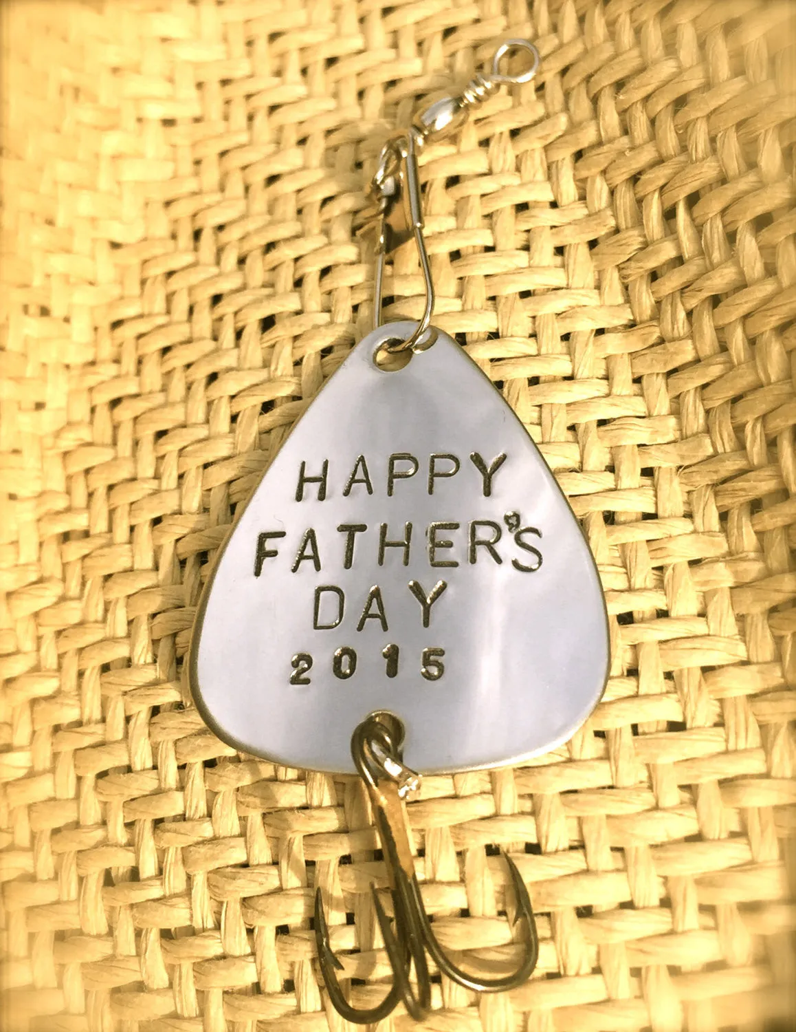 Fishing Lure, Happy Fathers Day, My Best Catch, I'm hooked on you, Custom Fisherman Gift, natashaaloha