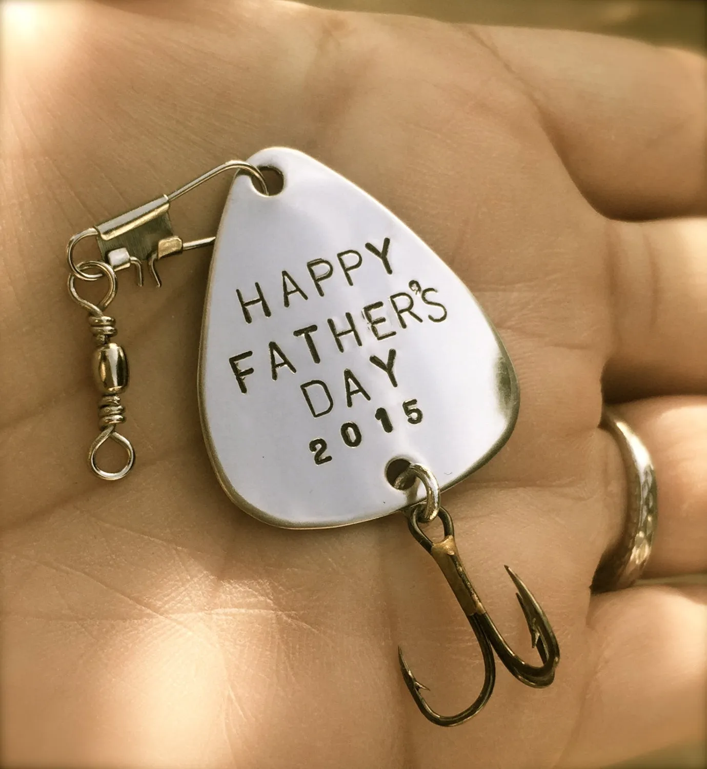 Fishing Lure, Happy Fathers Day, My Best Catch, I'm hooked on you, Custom Fisherman Gift, natashaaloha